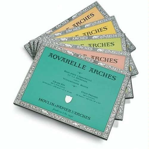 Arches Aquarelle Watercolour Paper Block 185gsm 3 Arches Aquarelle Watercolour Paper Block 185gsm