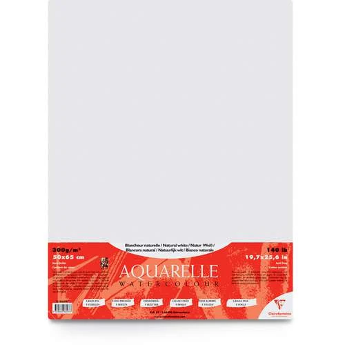 Clairefontaine Cardinal Watercolour Paper Sheets 2 Clairefontaine Cardinal Watercolour Paper Sheets