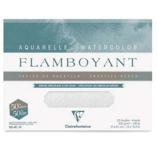 Clairefontaine Flamboyant Watercolour Paper 3 Clairefontaine Flamboyant Watercolour Paper