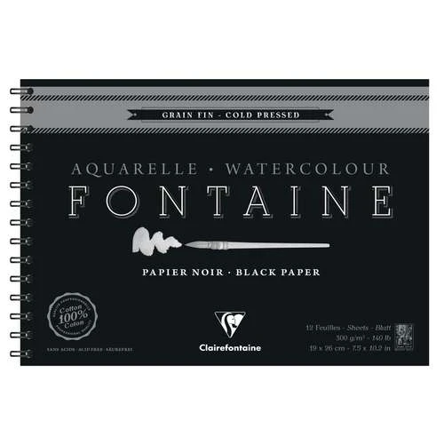 Clairefontaine Fontaine Black Watercolour Pads & Blocks 5 Clairefontaine Fontaine Black Watercolour Pads & Blocks - Image 3