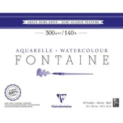 Clairefontaine Fontaine Semi- Glazed Watercolour Paper