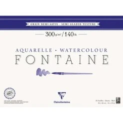 Clairefontaine Fontaine Semi- Glazed Watercolour Paper 11 Clairefontaine Fontaine Semi- Glazed Watercolour Paper -CLAIREFONTAINE || Canson || Golden Shop ClairefontaineFontaineSemi GlazedWatercolourPaper 3