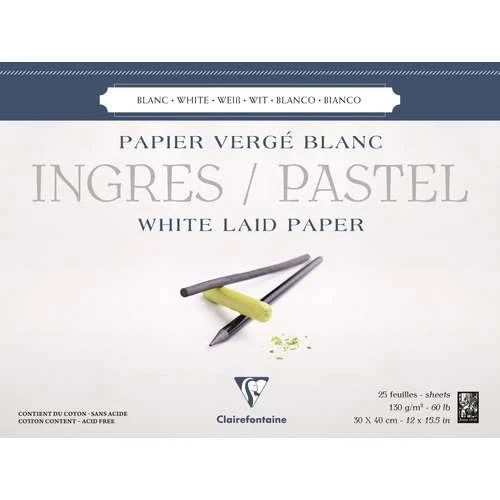 Clairefontaine Ingres White Pastel Pad 5 Clairefontaine Ingres White Pastel Pad - Image 3