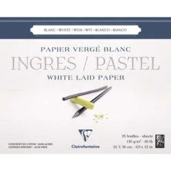 Clairefontaine Ingres White Pastel Pad