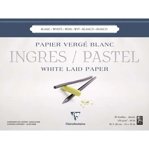 Clairefontaine Ingres White Pastel Pad 6 Clairefontaine Ingres White Pastel Pad - Image 4