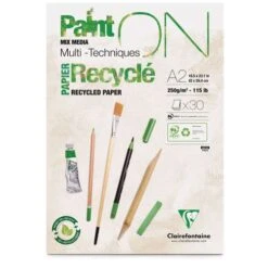 Clairefontaine Paint On Multi Technique Recycled Paper 12 Clairefontaine Paint On Multi Technique Recycled Paper -CLAIREFONTAINE || Canson || Golden Shop ClairefontainePaintOnMultiTechniqueRecycledPaper 4