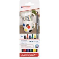 Edding 4200 Porcelain Brush Pen Sets 9 Edding 4200 Porcelain Brush Pen Sets -CLAIREFONTAINE || Canson || Golden Shop Edding4200PorcelainBrushPenSets 1