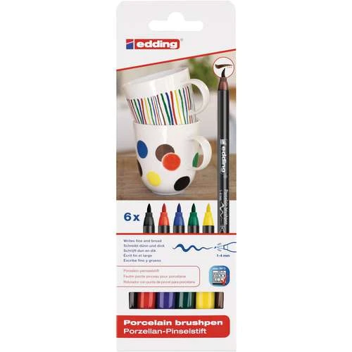 Edding 4200 Porcelain Brush Pen Sets 4 Edding 4200 Porcelain Brush Pen Sets - Image 2