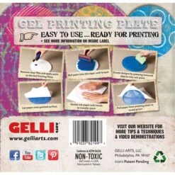 GELLI ARTS® | Gel Printing Plate — Circular -CLAIREFONTAINE || Canson || Golden Shop GELLIARTSC2AE7CGelPrintingPlateE28094circular 3