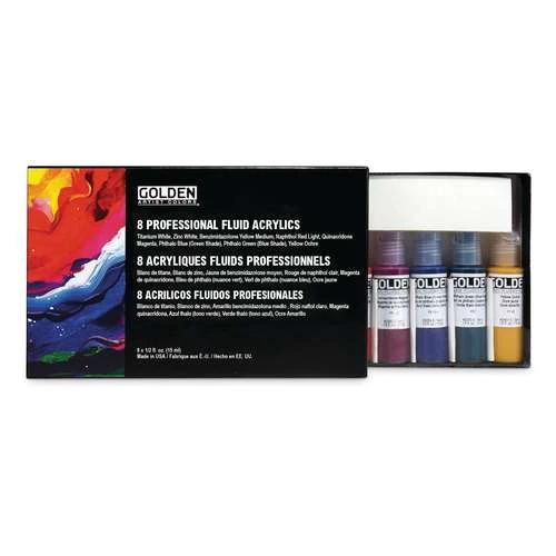 GOLDEN® | FLUID Acrylic Paint — Set Of 8 5 GOLDEN® | FLUID Acrylic Paint — Set Of 8 - Image 3
