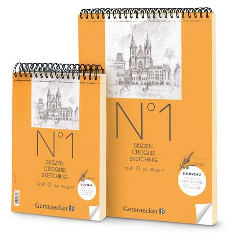 Gerstaecker | No.1 Sketching Pads — Spiral Bound 3 Gerstaecker | No.1 Sketching Pads — Spiral Bound