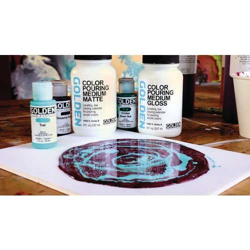 Golden Color Gloss Pouring Medium 7 Golden Color Gloss Pouring Medium - Image 5