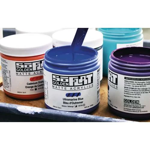 Golden So-Flat Matt Acrylic Sets 8 Golden So-Flat Matt Acrylic Sets - Image 6