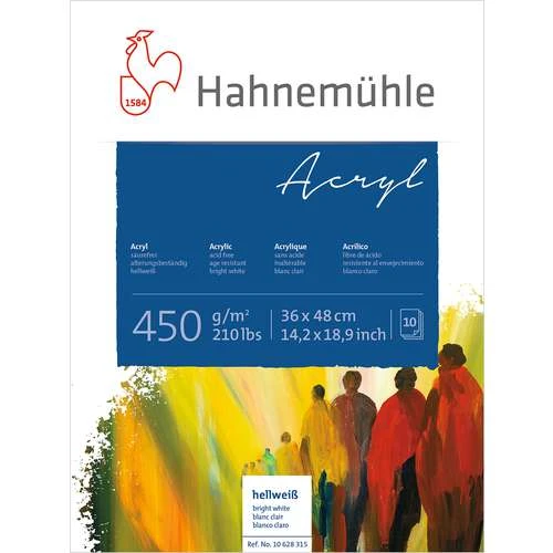 Hahnemuehle Acrylic Painting Paper Blocks 450gsm 7 Hahnemuehle Acrylic Painting Paper Blocks 450gsm - Image 5