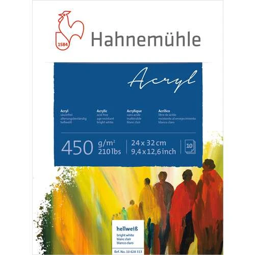 Hahnemuehle Acrylic Painting Paper Blocks 450gsm 8 Hahnemuehle Acrylic Painting Paper Blocks 450gsm - Image 6
