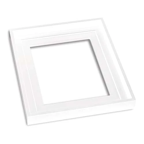 I LOVE ART | Stepped Profile Floater Frames — White 3 I LOVE ART | Stepped Profile Floater Frames — White