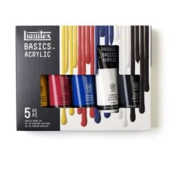 Liquitex Basics Acrylic Primary Colours Set -CLAIREFONTAINE || Canson || Golden Shop LiquitexBasicsAcrylicPrimaryColoursSet 5
