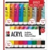 Marabu Acrylic Colours Effect Set 1 Marabu Acrylic Colours Effect Set -CLAIREFONTAINE || Canson || Golden Shop MarabuAcrylicColoursEffectSet