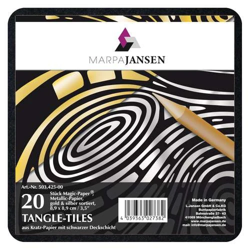 Marpa Jansen Magic Paper Gold/Silver Scratch Tiles 4 Marpa Jansen Magic Paper Gold/Silver Scratch Tiles - Image 2