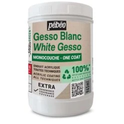 Pebeo Pébéo Studio Green Extra, White Acrylic Gesso -CLAIREFONTAINE || Canson || Golden Shop PC3A9bC3A9oStudioGreenExtra2CWhiteAcrylicGesso 2