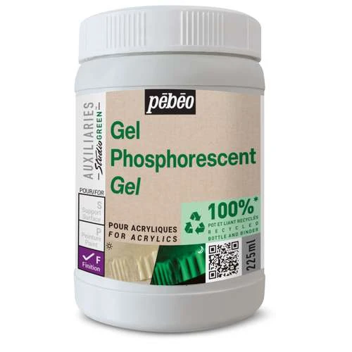 Pebeo Pébéo Studio Green Phosphorescent Gel 3 Pebeo Pébéo Studio Green Phosphorescent Gel
