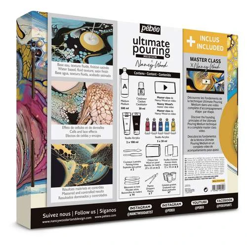Pebeo Pébéo Ultimate Pouring Medium 'Nancy Wood' Set 5 Pebeo Pébéo Ultimate Pouring Medium 'Nancy Wood' Set - Image 3