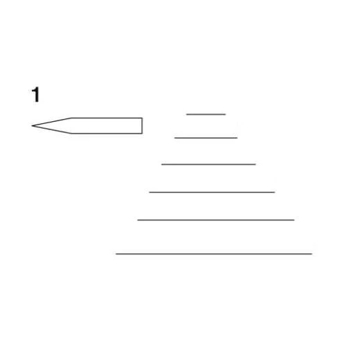 Pfeil Professional Straight Flat Chisels Blade 1 4 Pfeil Professional Straight Flat Chisels Blade 1 - Image 2