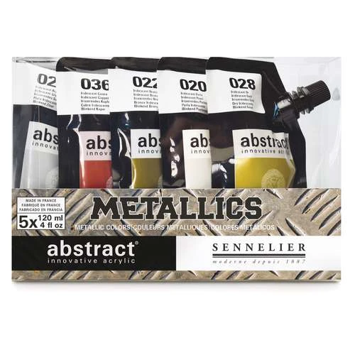 Sennelier Abstract Acrylic Metallic Set 3 Sennelier Abstract Acrylic Metallic Set
