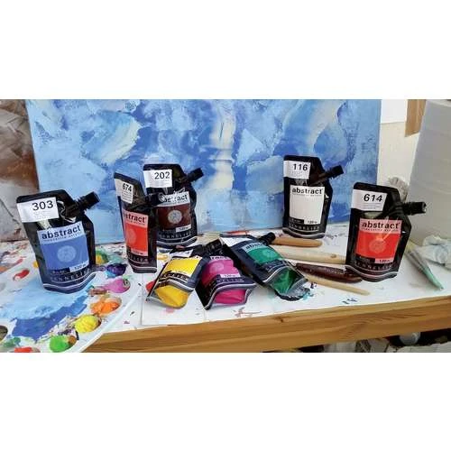 Sennelier Primary Abstract Acrylic Set 4 Sennelier Primary Abstract Acrylic Set - Image 2