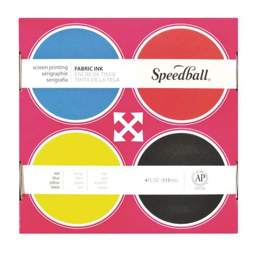 Speedball Fabric Screenprinting Ink Set 3 Speedball Fabric Screenprinting Ink Set