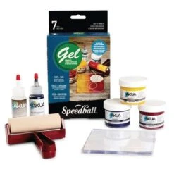 Speedball Gel Printing Kit Akua -CLAIREFONTAINE || Canson || Golden Shop SpeedballGelPrintingKitAkua 2