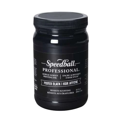 Speedball Professional Poster Black Screen Printing Ink 3 Speedball Professional Poster Black Screen Printing Ink