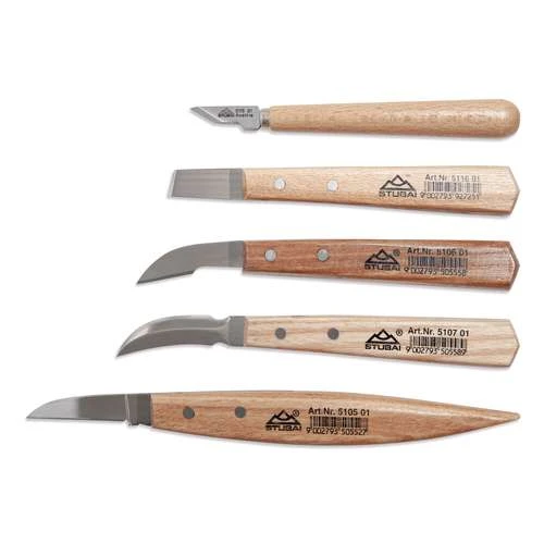 Stubai Chip Carving Knife Set 5 Stubai Chip Carving Knife Set - Image 3