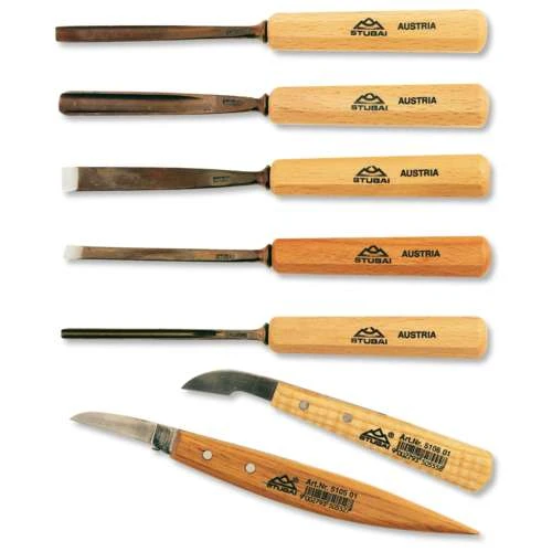 Stubai Wood Carving Set 3 Stubai Wood Carving Set