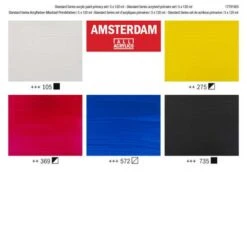 TALENS | AMSTERDAM ALL ACRYLICS Primary Set — 5 X 120 Ml Tubes -CLAIREFONTAINE || Canson || Golden Shop TALENS7CAMSTERDAMALLACRYLICSPrimarysetE280945x120mltubes 3