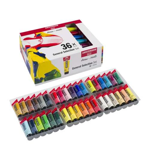 Talens Amsterdam Standard Series 36 Paint Set 3 Talens Amsterdam Standard Series 36 Paint Set